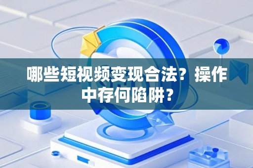 哪些短视频变现合法？操作中存何陷阱？